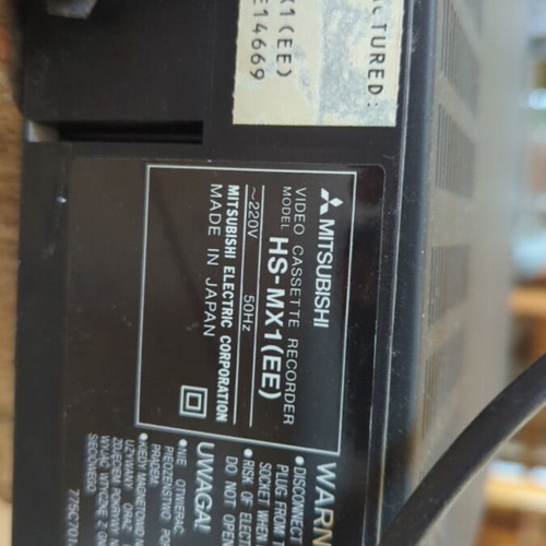 Mitsubishi HS-MX1 VHS player used, vintage analog video recorder