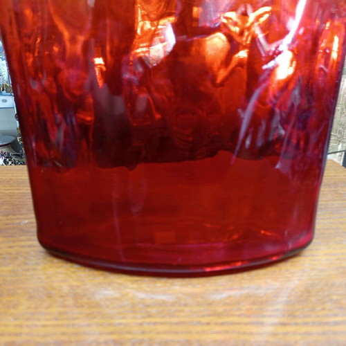 Decorative vase like new with medieval shades, glass