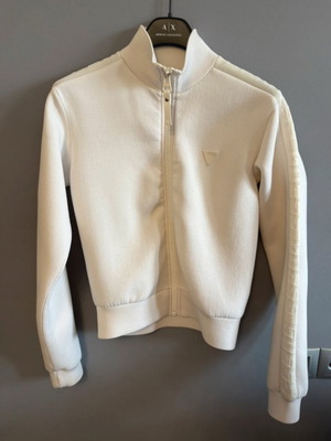 Guess women's white cardigan with zipper size S used