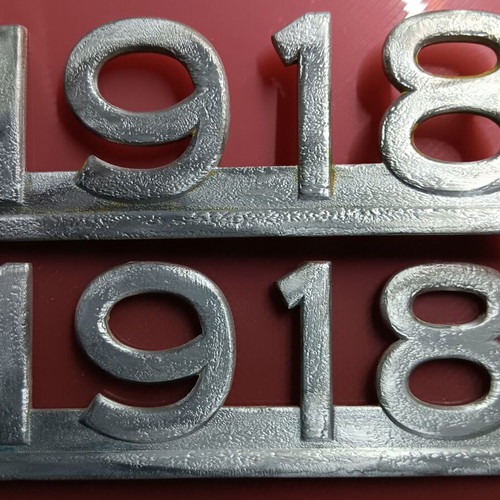 Mercedes-Benz 1918 aluminum collectible badges used