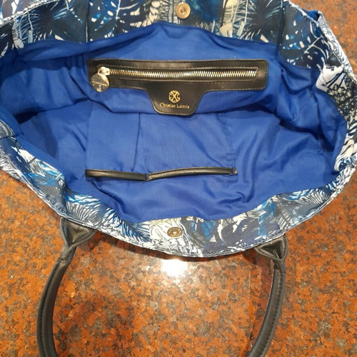 Christian Lacroix shoulder bag like new, white and blue