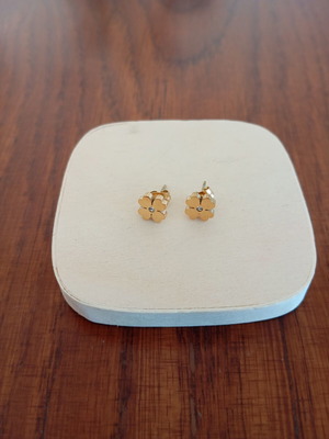 Earrings new, stainless steel, gold tone, hypoallergenic