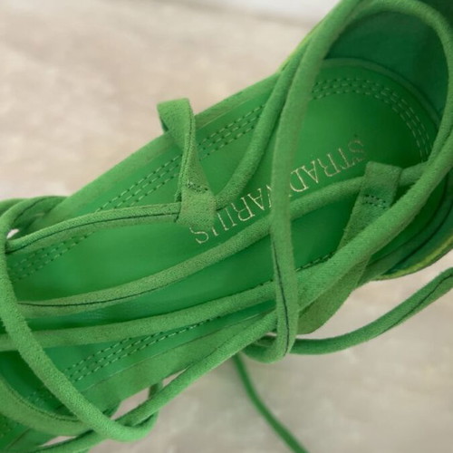 Stradivarius platform sandals new, green, size 39
