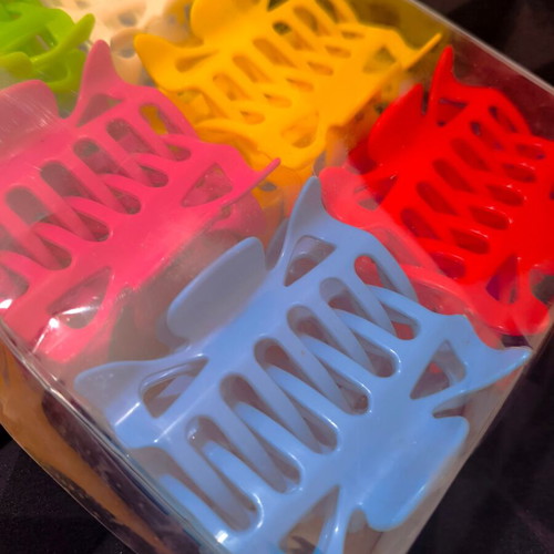 Hair clips new, set of 24 pieces in various colors