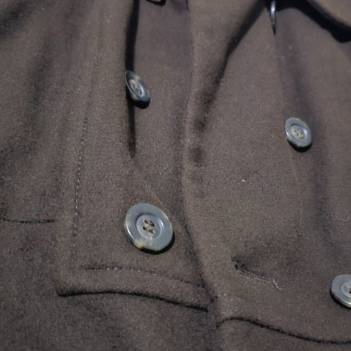 Vintage wool coat Benetton, brown, size L