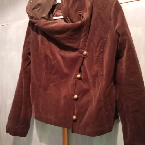 Corduroy brown short jacket used