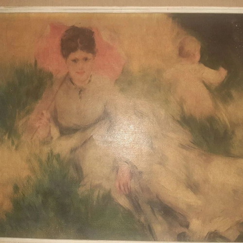 Vintage painting used, masterpiece in good condition