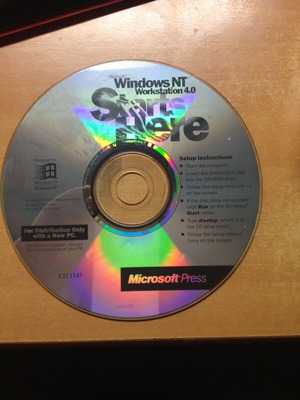 Microsoft Windows NT Workstation 4.0 Starts Here Training CD used