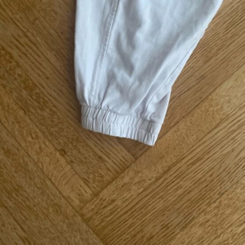 Zara baggy sweatpants, white, size S