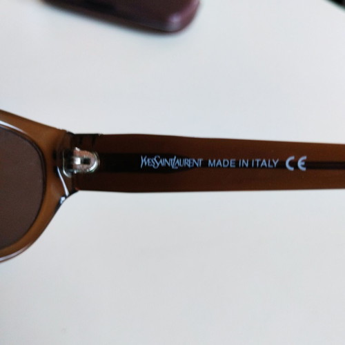 Yves Saint Laurent vintage retro sunglasses small brown Y803