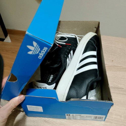 Adidas Chaos Cloudfoam men's athletic shoes used size 44 black white