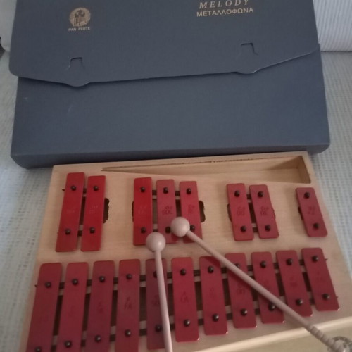 Melody double metallophone like new, wooden educational