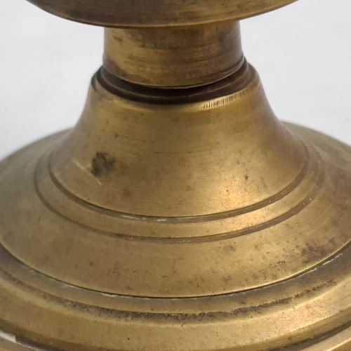 Bronze oil lamp vintage, like new, height 16 cm