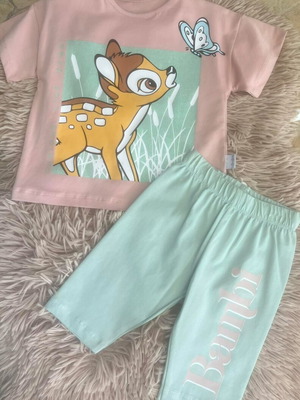 Παιδικό σετ κοριτσιού Bambi νέο, βαμβάκι, μεγέθη 2 έως 5 ετών