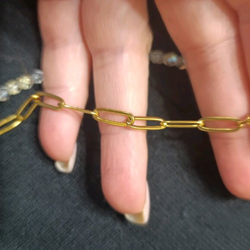 Bracelets set of 3 like new, handmade and gold-colored steel