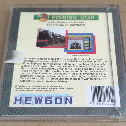 Evening Star (Hewson) BBC Micro Disk used