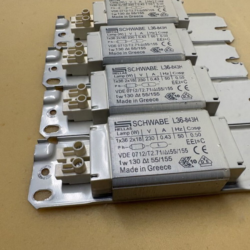Schwabe Hellas L36-843H Fluorescent Ballast Like New (1x36W / 2x18W)