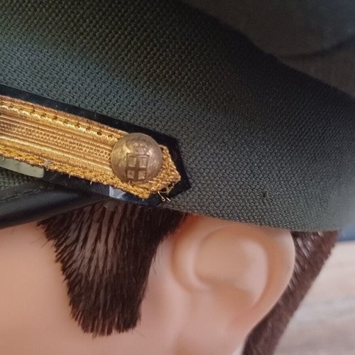 Military cap used, Greek army officer's peaked hat