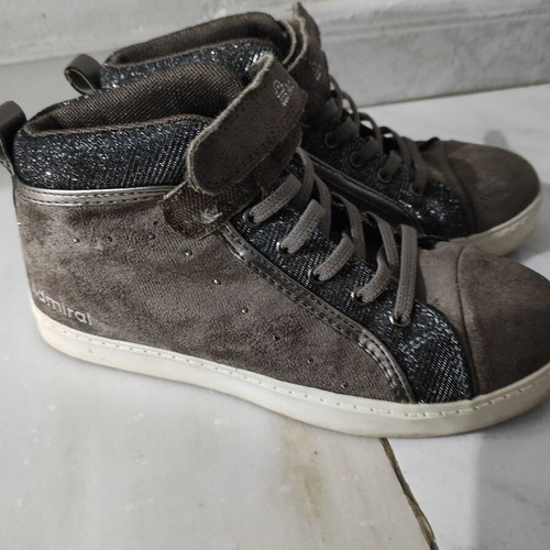 Admiral Kids Shoes No 34 used, gray and silver
