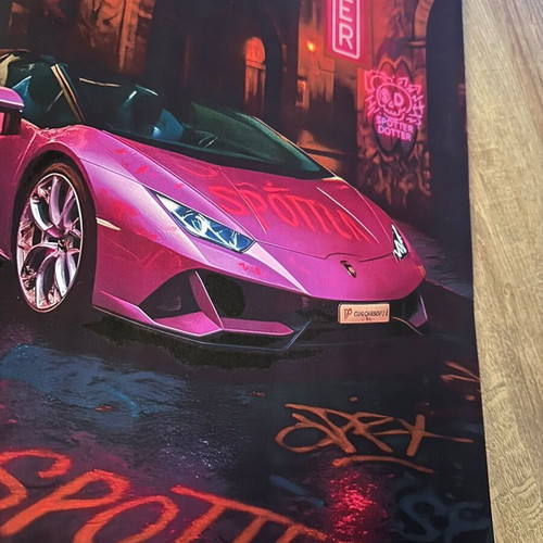Lamborghini Pink Custom Poster new, 30x40cm, matte paper