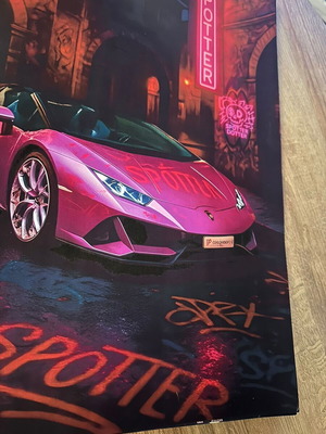 Lamborghini Pink Custom Poster new, 30x40cm, matte paper