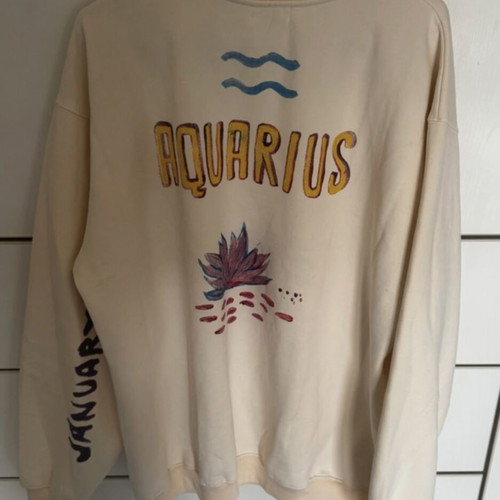 Aquarius Sabbi Australia sweatshirt like new, size M, beige, 100% cotton
