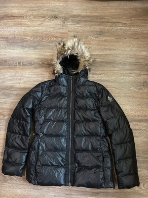 Moncler Μαύρη Χειμερινή Πουπουλένια Μπουφάν Γυναικείο Μέγεθος 2/S Μεταχειρισμένο