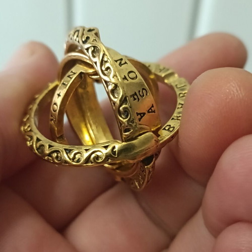 Harry Potter Astronomy Ring new, gold color, inspired by books