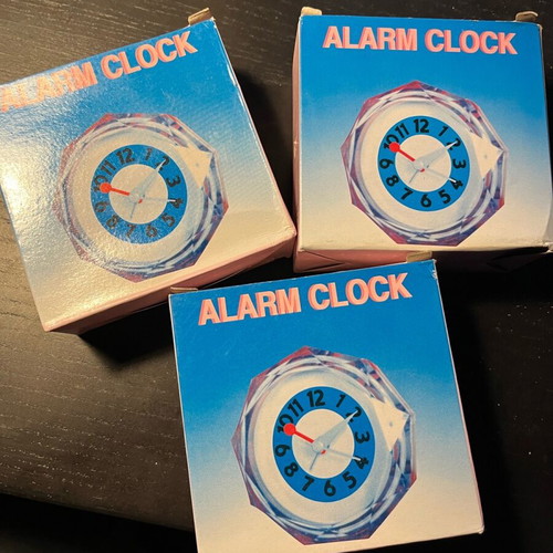 Alarm clocks new, pack of 3, tabletop with alarm