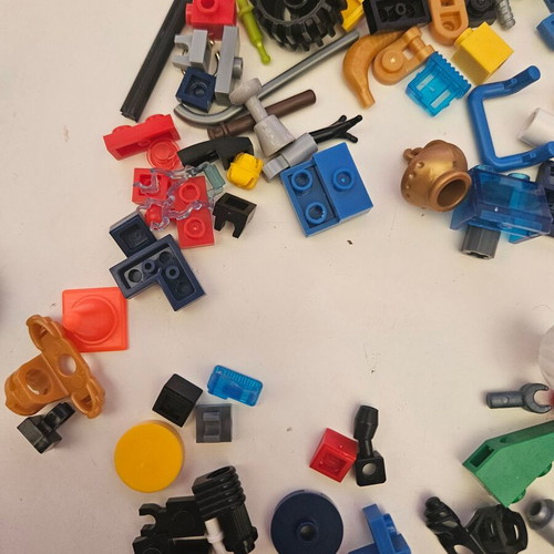 Assorted loose toys used, as shown in photo
