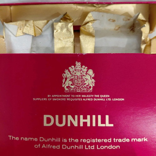 Dunhill cigarette paper box used, vintage 1970s
