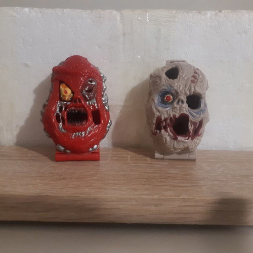 Mighty Max Lava Beast & Zomboid figures, like new, pack of 2