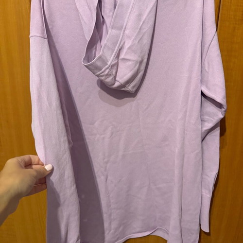 Zara women's hoodie long lilac like new