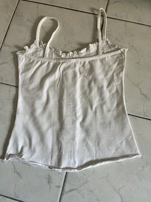 White blouse with lace detail
