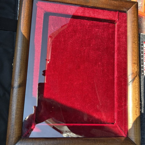 Church frame with velvet lining and linden wood