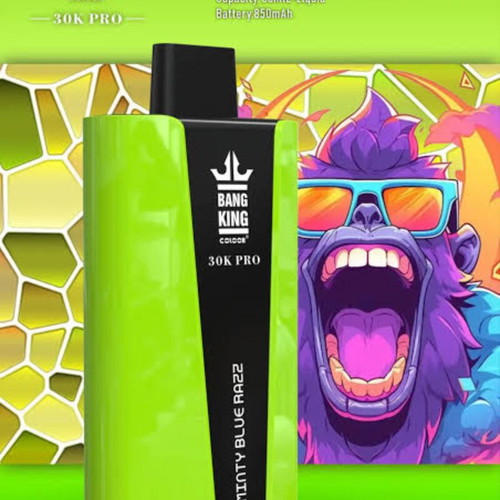 Bang King Pro Vape 30k puffs new, fresh mint and mint blue razz