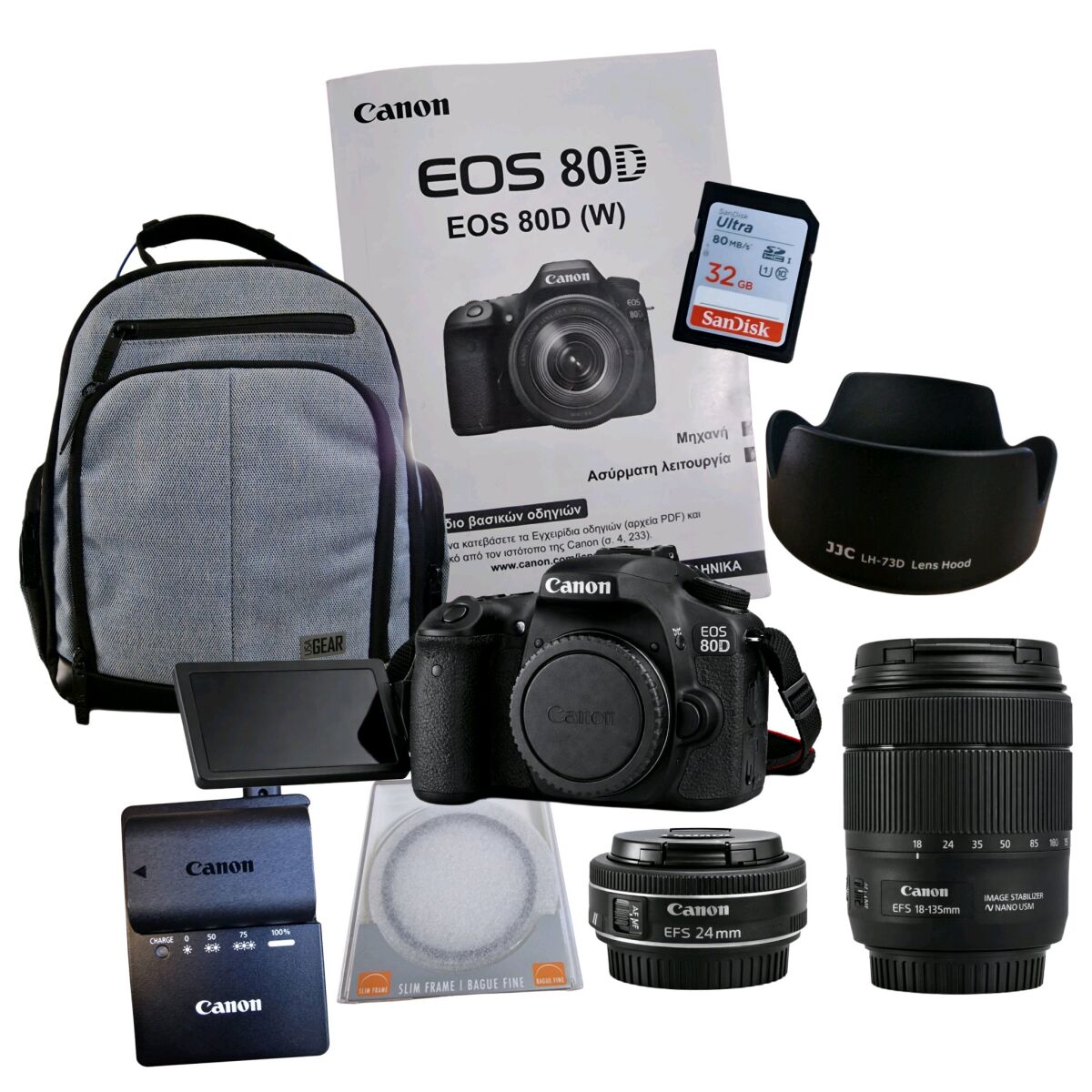 Canon EOS 80D complete kit like new… - € 750,00 - Vendora.cy