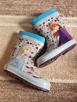 Παιδικές αδιάβροχες γαλότσες Disney Frozen νούμερο 26 σαν καινούργιες
