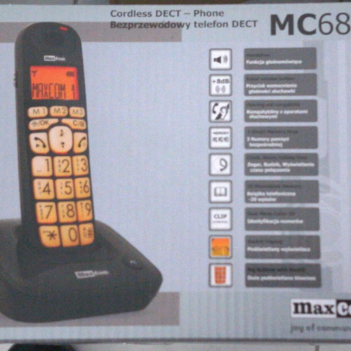 MaxCom MC6800 cordless phone new with Greek menu