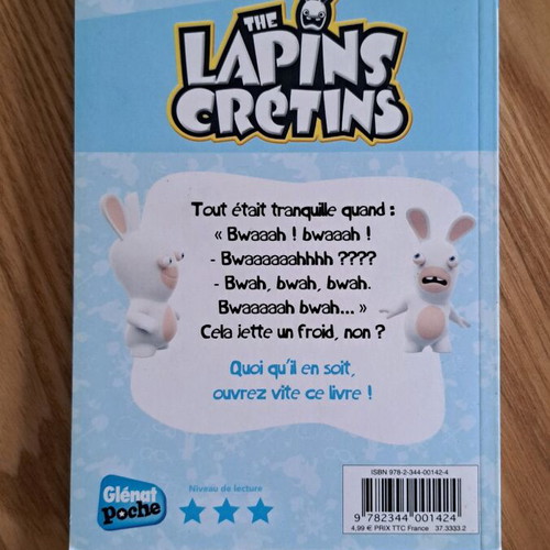 The Lapin Crétins 4 books like new, French