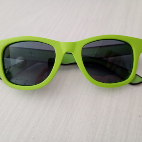 Marasil MR436 children's green butterfly sunglasses with case