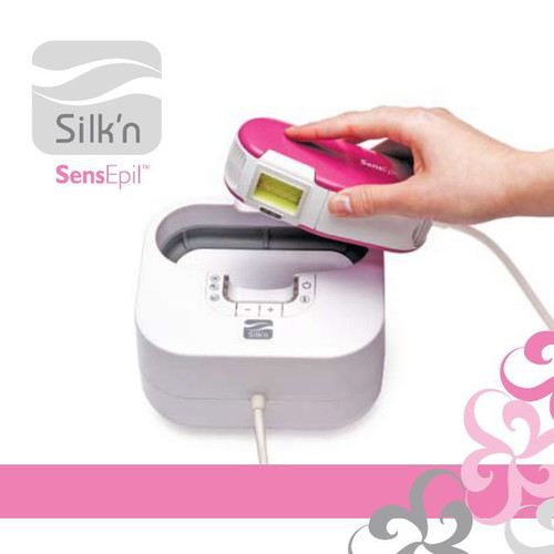 IPL Silk'n Sensepil hair removal device used with extra head
