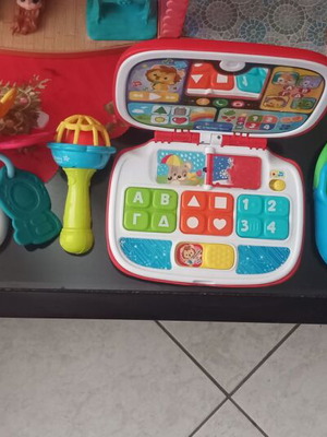 Rattles like new, fabric and small toys
