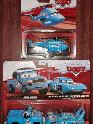 Disney Pixar Cars collectible triple Team Dinoco toy cars new