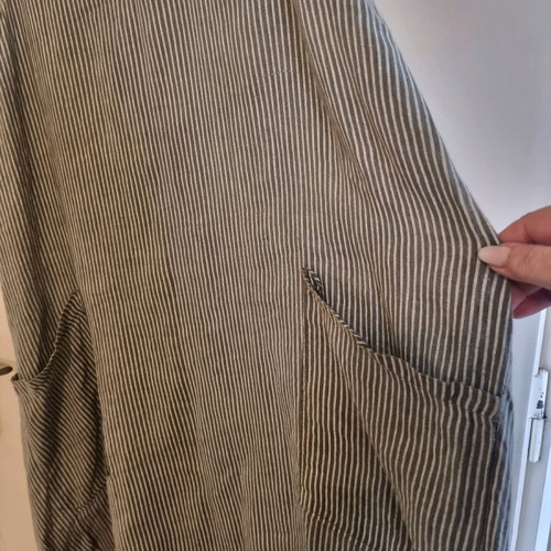 Made in Italy women's dress like new, white and gray, size L