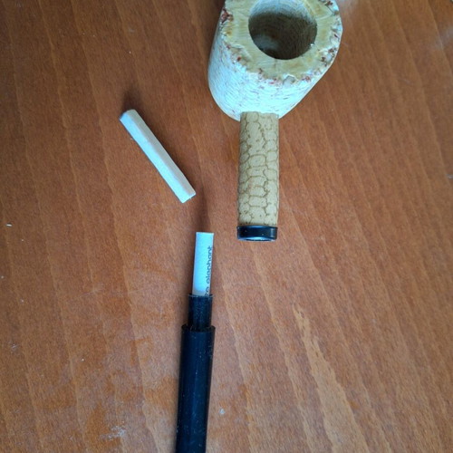 Missouri Corncob Pipe with 6mm Filter Unsmoked, New
