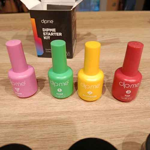 Dipme Dip Powder Manicure Kit like New with 5 Colors