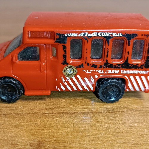 Matchbox 1998 Chevy Transport Bus used, Forest Fire Control