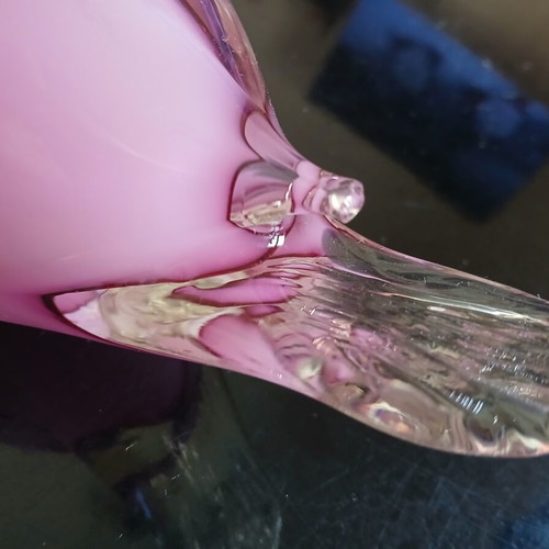 Murano glass vintage dove decoration used with minor damage