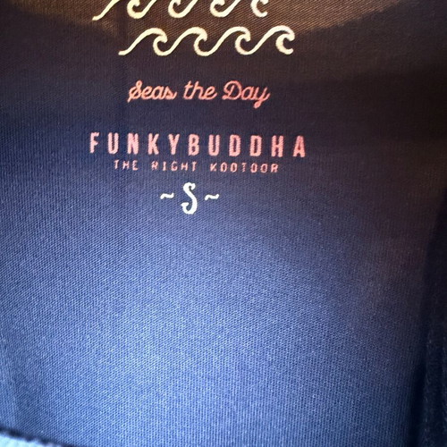 Funky Buddha sleeveless long top like new, blue